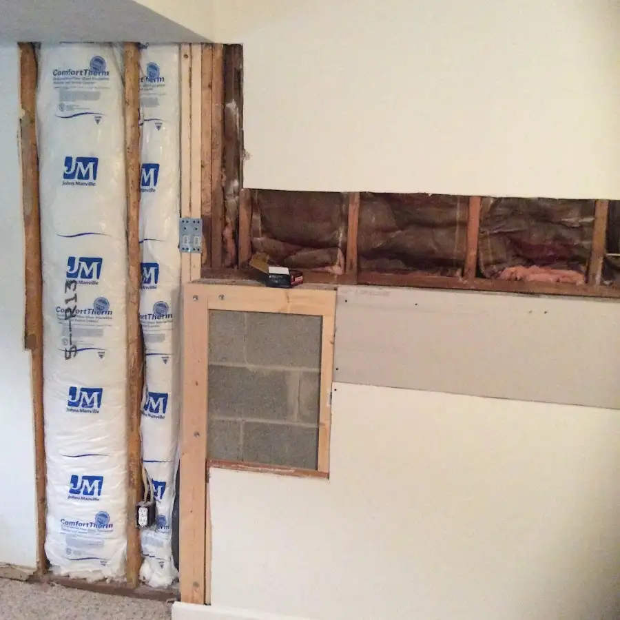 Wall insulation replacement during Contents Cleaning & Restoration in Lakewood Park